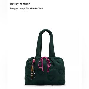 Bungee Jump Top Handle Tote - Green
